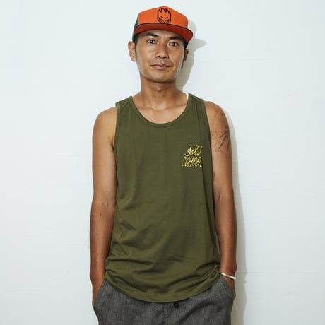gold school G.I tank top