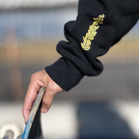 gold school raven hoodie