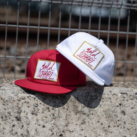 gold school twill cap