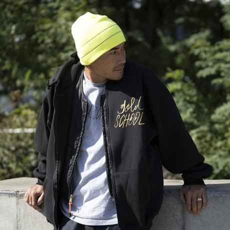 gold school full zip hoodie