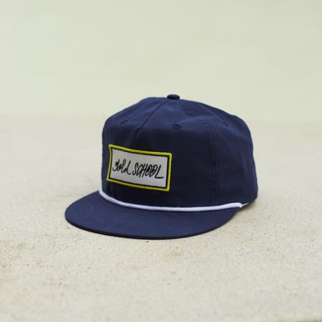 gold school bar patch cap