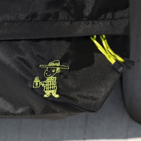 gold school nylon bag