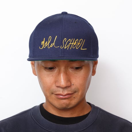 Gold  school logo cap