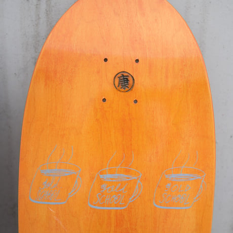 gold school original skate board tiger