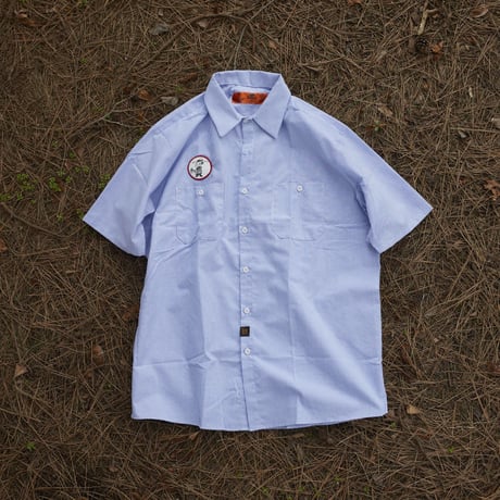 gold school icon work shirt