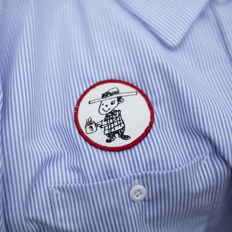gold school icon work shirt