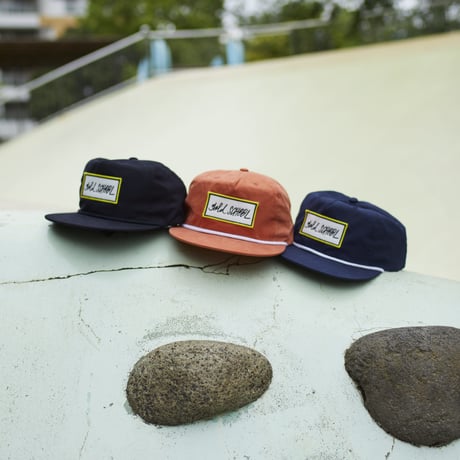 gold school bar patch cap