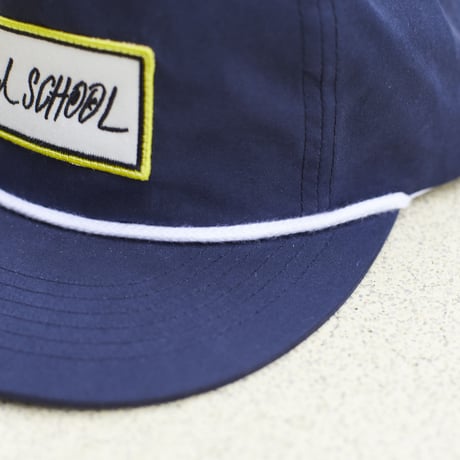 gold school bar patch cap