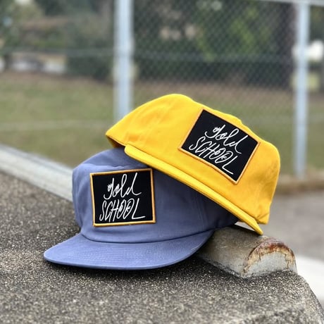 gold school twill cap