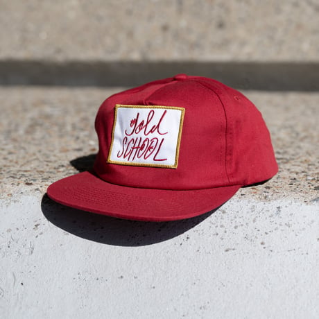 gold school twill cap