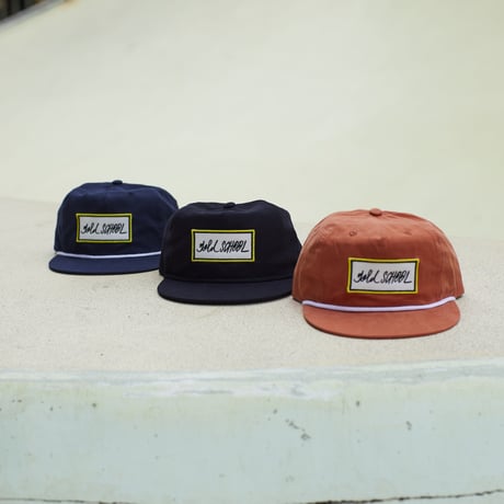 gold school bar patch cap