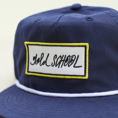 gold school bar patch cap