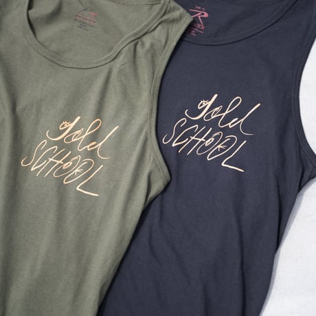 gold school G.I tank top
