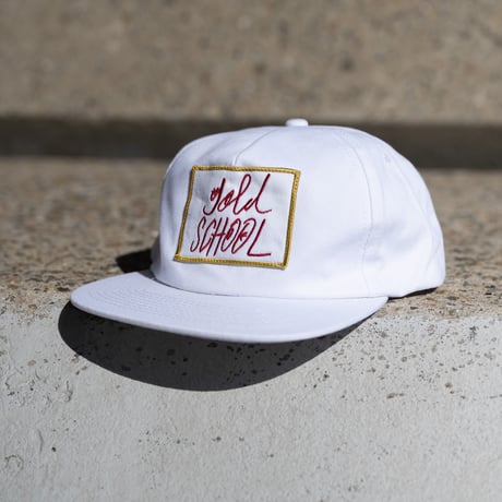 gold school twill cap