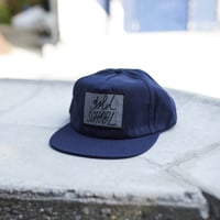 gold school reflection patch cap