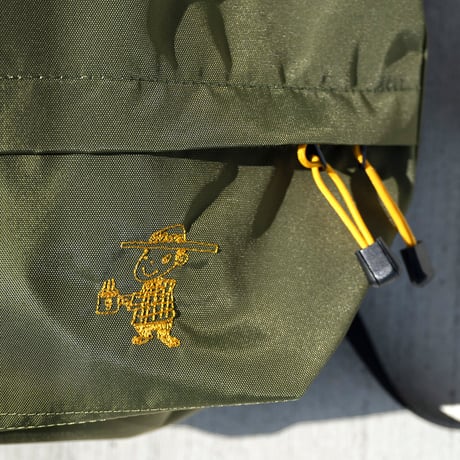 gold school nylon bag