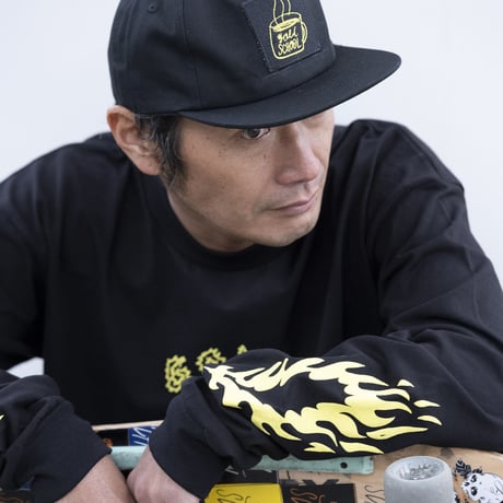 gold school mag patch cap