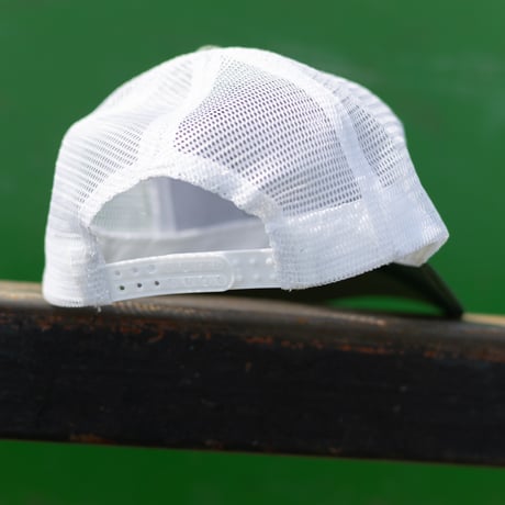 gold school line logo mesh cap