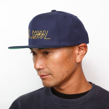 Gold  school logo cap