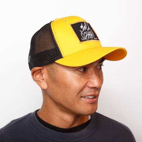 gold school mesh cap