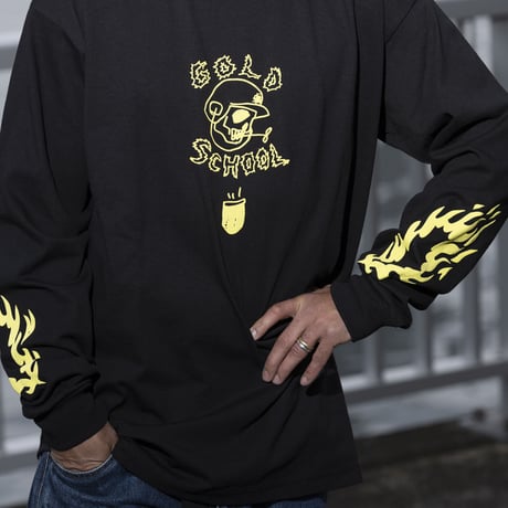 gold school long sleeve t shirt
