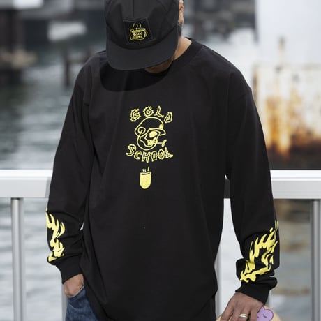 gold school long sleeve t shirt