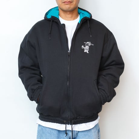 gold school sweat hoodie jacket