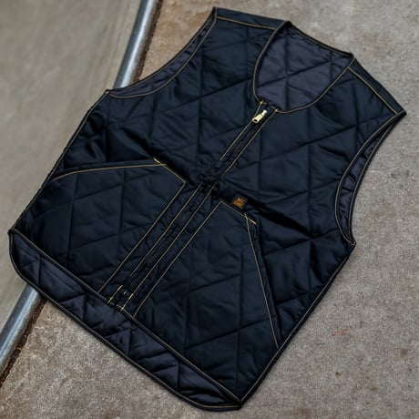 gold school vest