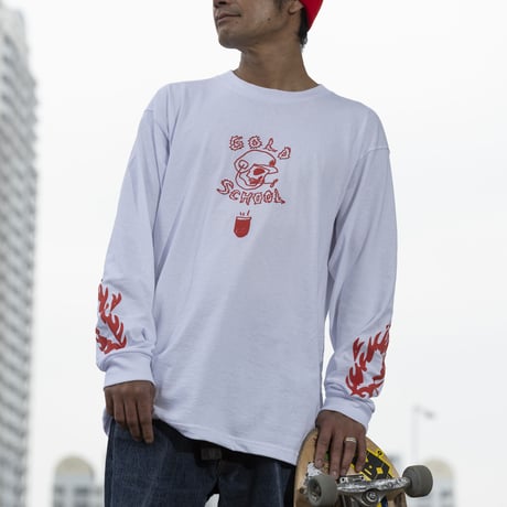 gold school long sleeve t shirt