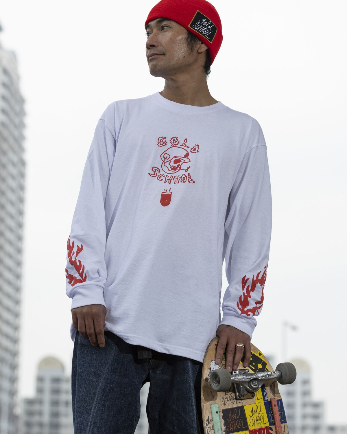 gold school long sleeve t shirt | Gold school