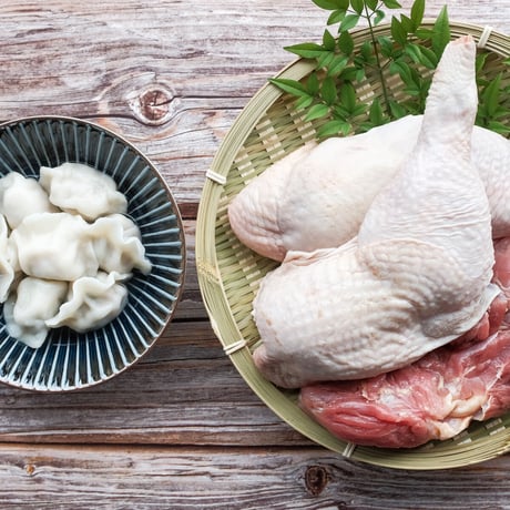 鹿児島産種鶏もも肉の水餃子_12ヶ（数量限定）