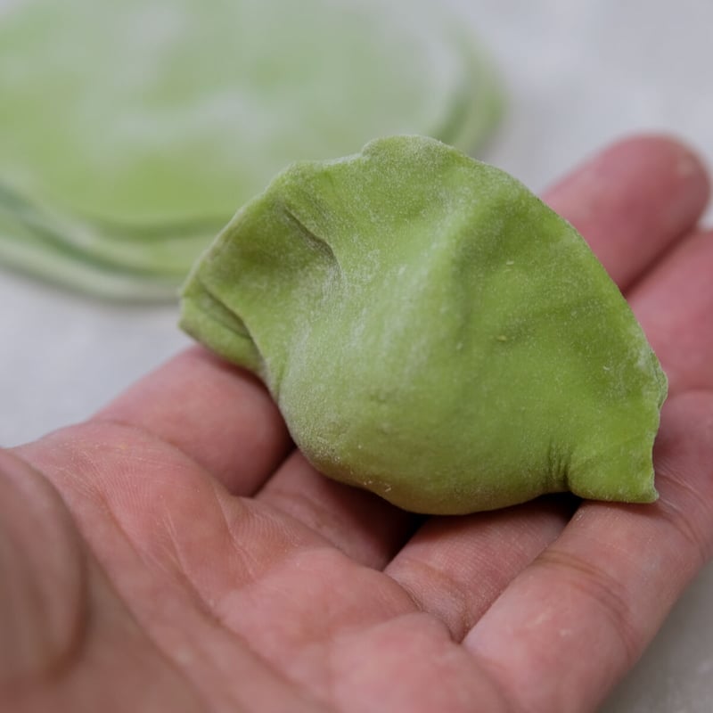 簡易パッケージ》三鮮翡翠(ｻﾝｾﾝﾋｽｲ)水餃子_20ヶ | 餃子のかわしも