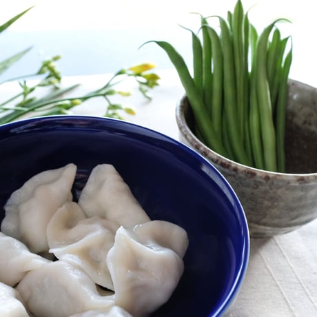 インゲン豆入り三鮮水餃子_10ヶ（季節限定）