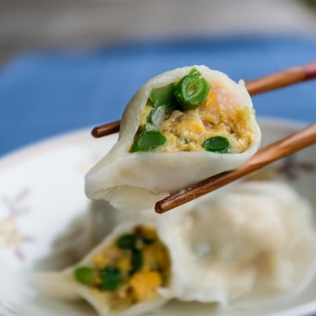 インゲン豆入り三鮮水餃子_10ヶ（季節限定）