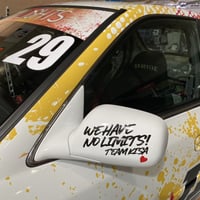 "We Have No Limits"黒ステッカー
