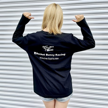 【長袖】Rocket Bunny × Kisa👌🖤コラボロングTシャツ
