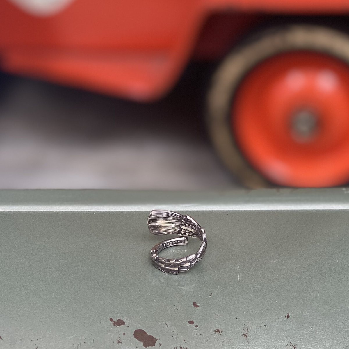 Old Tiffany スプーン リング 鳥と花々 Old Tiffany スプーン リング 鳥と花々 【公式通販】