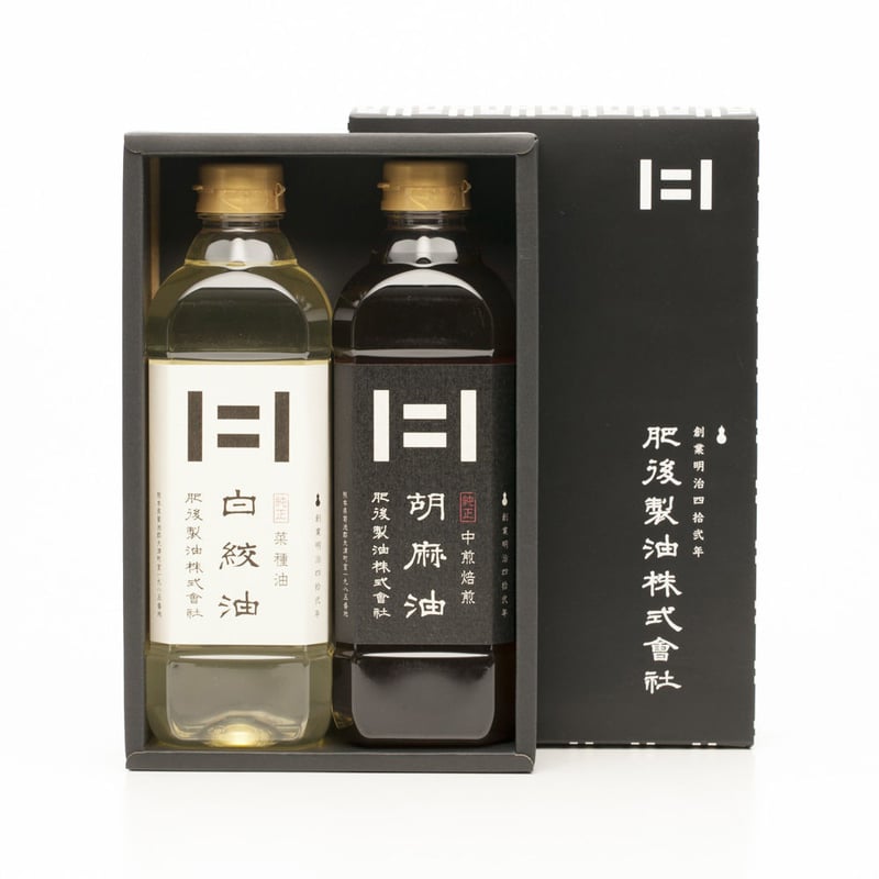 【70%OFF】 白絞油・胡麻油詰合せ(2本セット)(600g白絞油、胡麻油) | 肥後 食用油