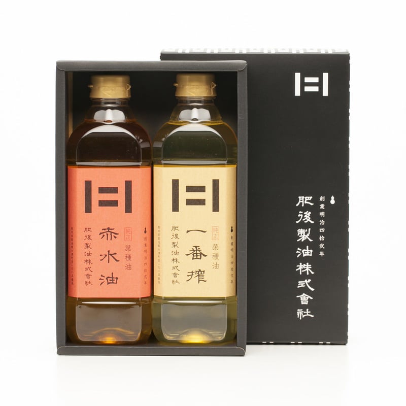 菜種油詰合せ（2本セット）(600g一番搾、赤水油 ) | 肥後製油STORE