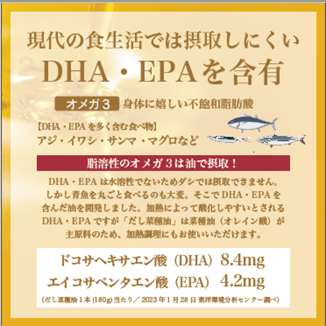 天草産鰯節香味油　だし菜種油　(180g)