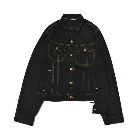 "Remake by VERS " Wave Docking Denim Jacket - Original Overdye -