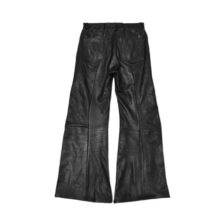 "Remake by VERS" Real Leather Flare Pants