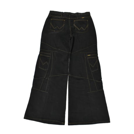 "Remake by VERS" Switching Flare Denim Pants - Original Overdye -