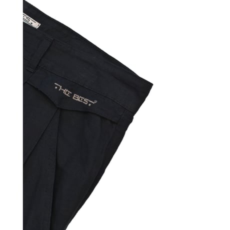 EURO Vintage Linen Blend Wide Two Tuck Slacks