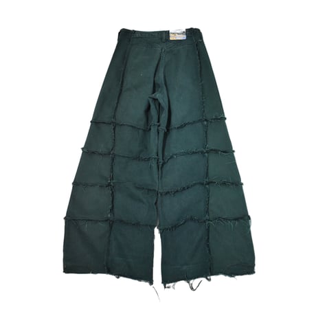 VERS Remake Fringe Damage Flare Denim Pants