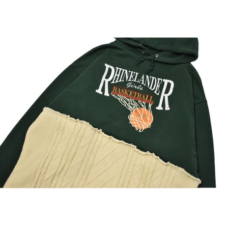 VERS Remake Diagonal Docking Knit Hoodie