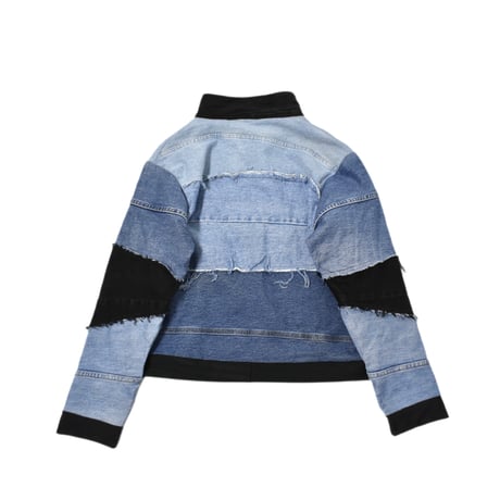 VERS Remake Short Length Denim Track Jacket