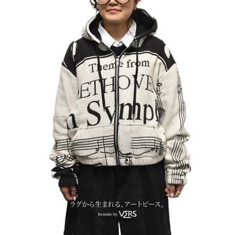 "Remake by VERS" Vintage Rug Hoodie Jacket