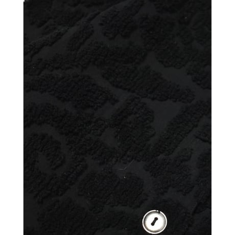 Black Relief Pattern Jacket