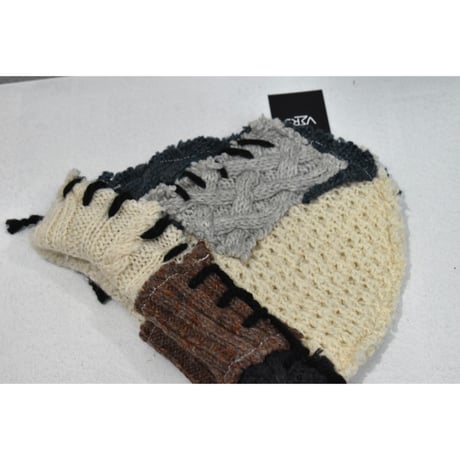 "Remake by VERS" Patch Design Aran Knit Cap